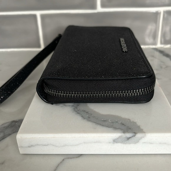 Michael Kors Alex Glitter Wristlet Wallet Black NEW WITHOUT TAGS. Excellent mint - Picture 8 of 10